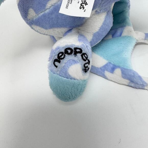 2007 Neopets Cloud Shoyru Plush 7" Blue White Winged Dragon Stuffed Animal Toy - Picture 8 of 10